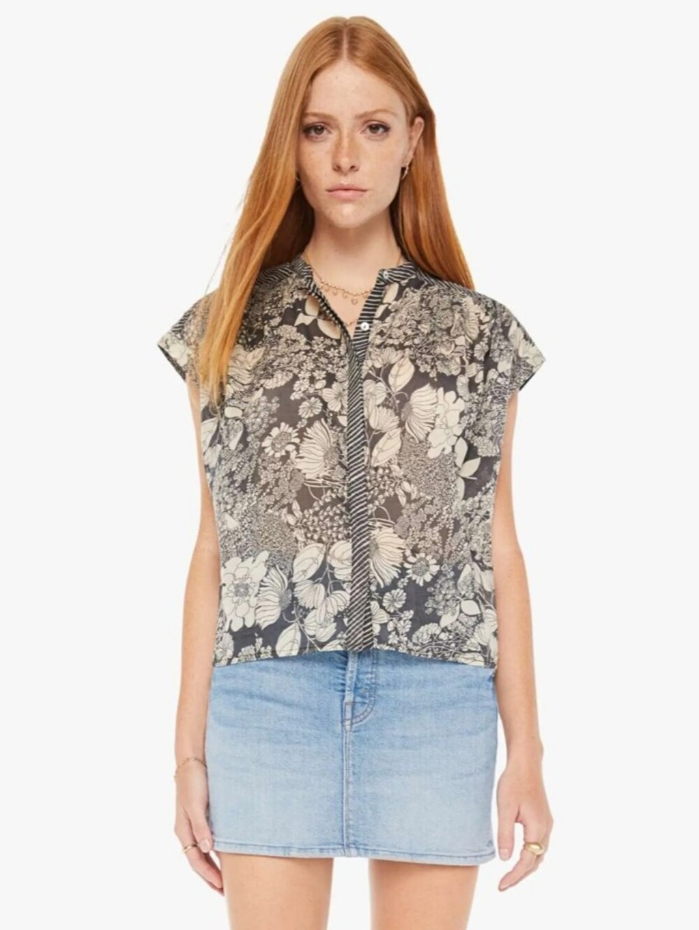 Mother The Slow Ride Button Down In French Fairy Tale